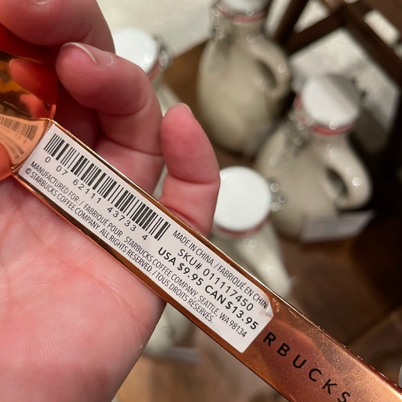 Starbucks Reserve Copper Coffee spoon with clip Hammered Copper coffee scoop - Picture 5 of 5